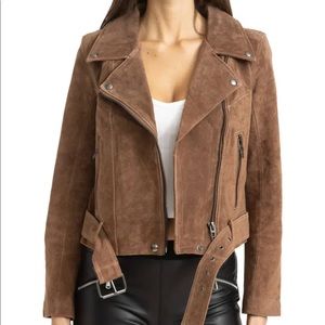 Blank NYC suede leather jacket